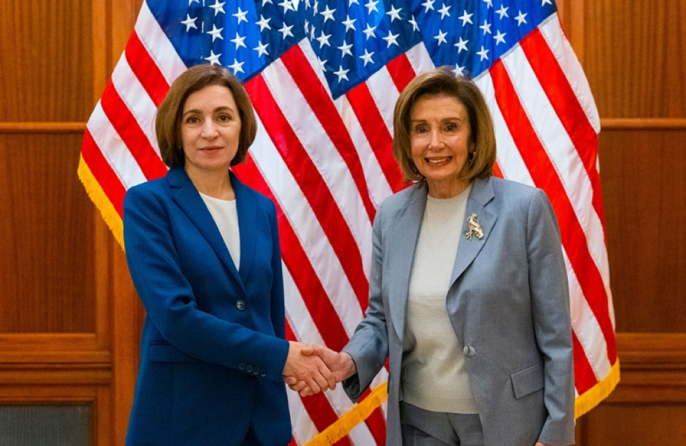 Maia Sandu a avut o întrevedere cu Nanci Pelosi, Președinta Camerei Reprezentanților din Congresul SUA